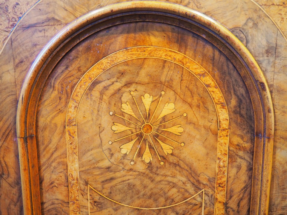 Victorian figured Walnut bedside cupboard View III