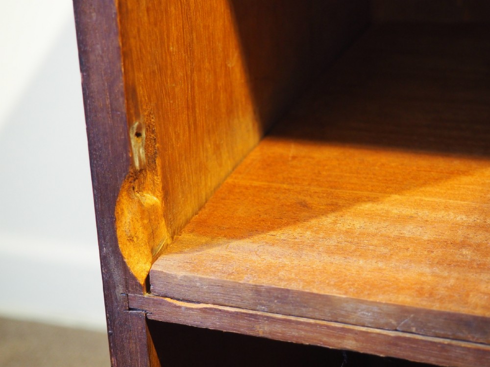 Victorian figured Walnut bedside cupboard View V