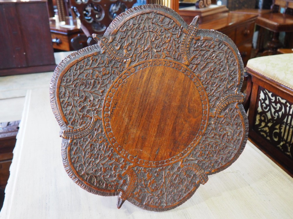 Indian carved Rosewood table View III