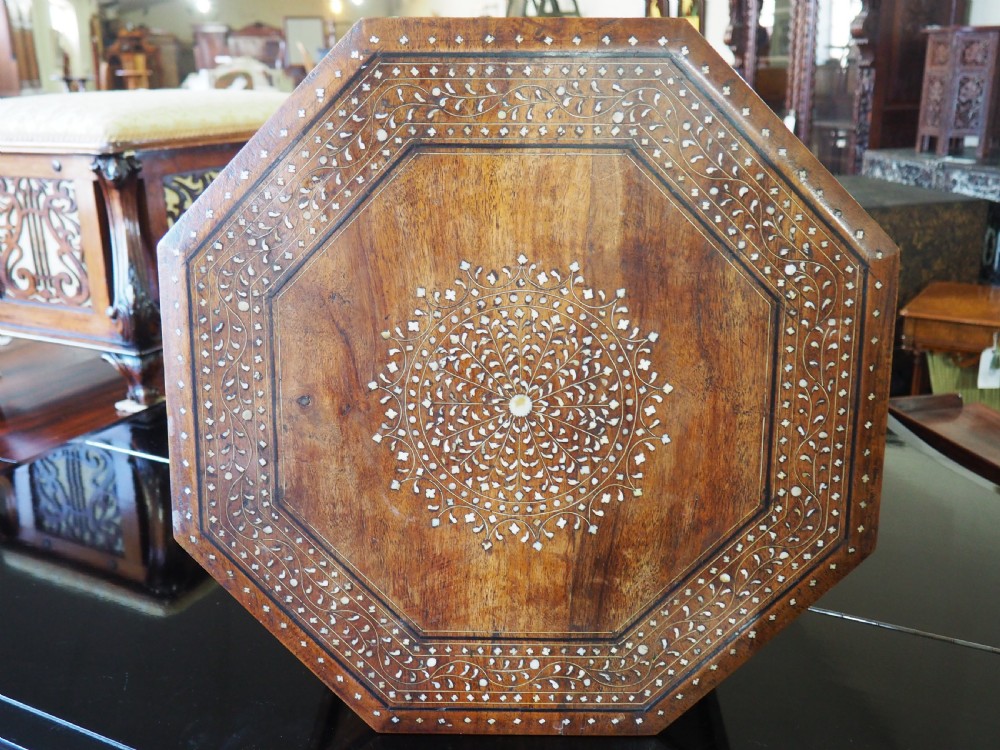 Bone inlaid Hoshiarpur table View II