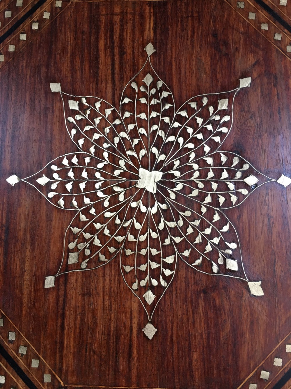 Indian Brass inlaid table  View IV