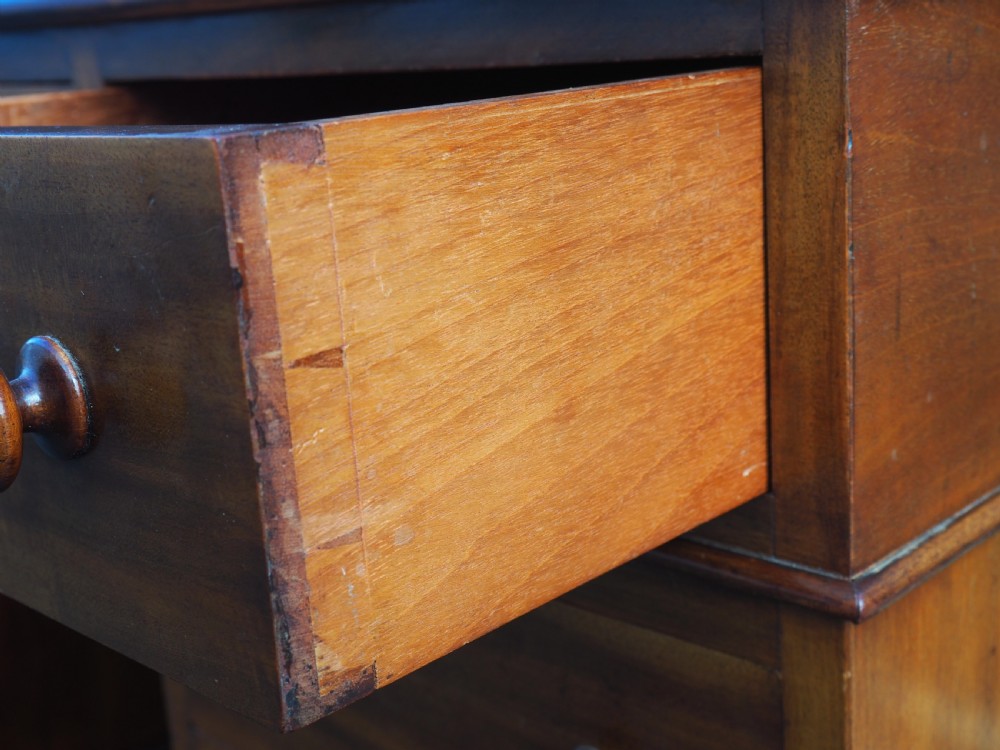Victorian Mahogany Pedestal Desk View III