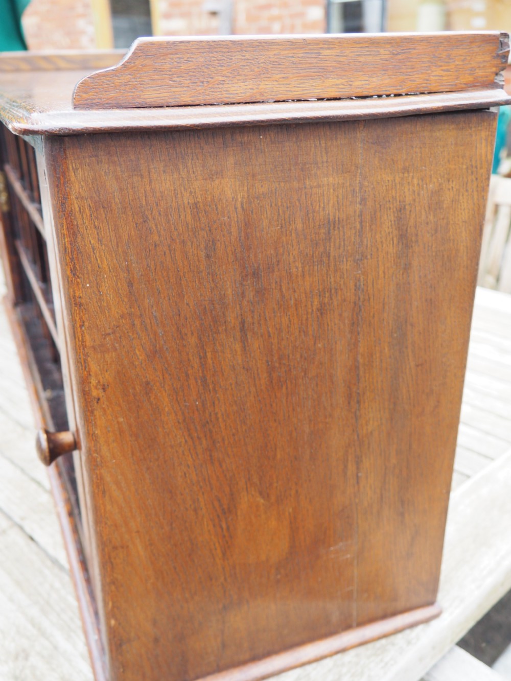 Oak tambour fronted cabinet View VII