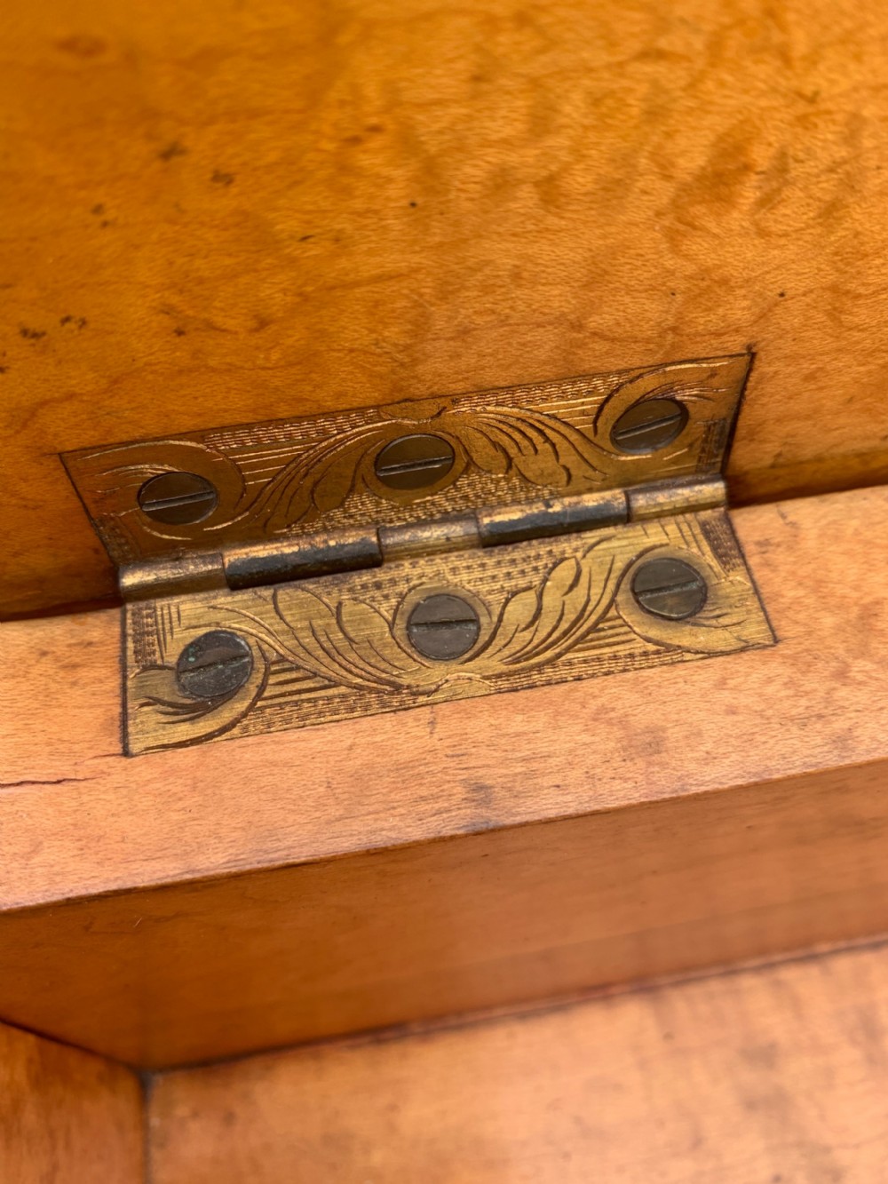 Nineteenth century marquetry work table View VII