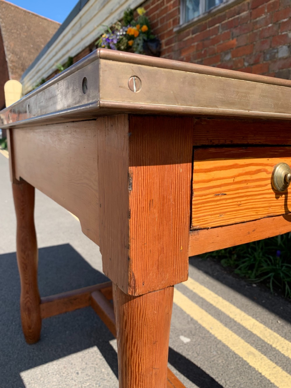 Pitch Pine preparation table  View IV