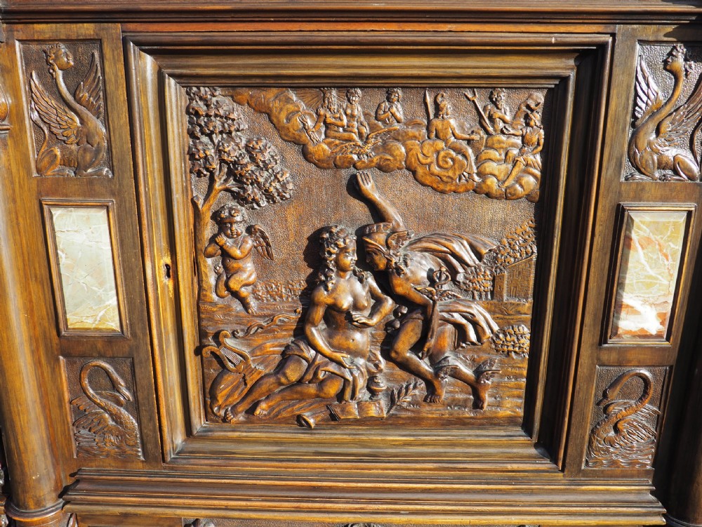 Nineteenth century Italian carved Walnut cabinet View II