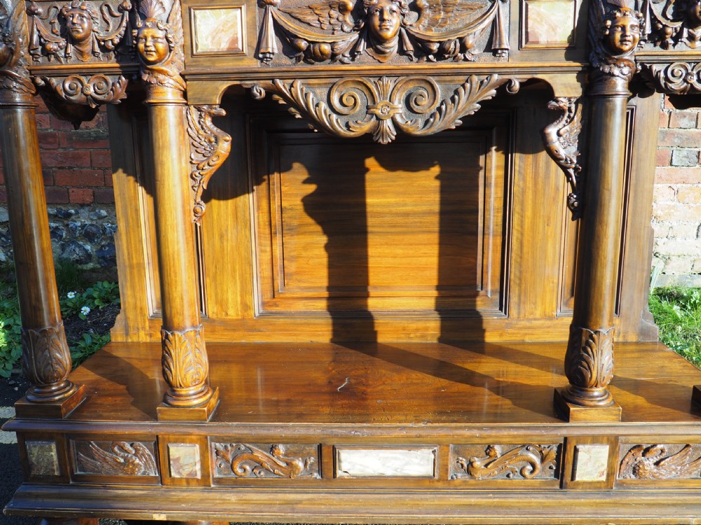 Nineteenth century Italian carved Walnut cabinet View X