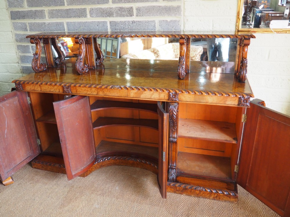 George IV Walnut Chiffonier Sideboard View IV
