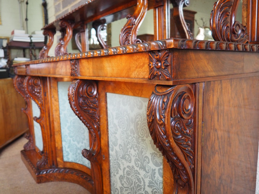 George IV Walnut Chiffonier Sideboard View VI
