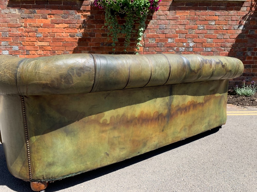 Hand dyed leather Chesterfield  View IV