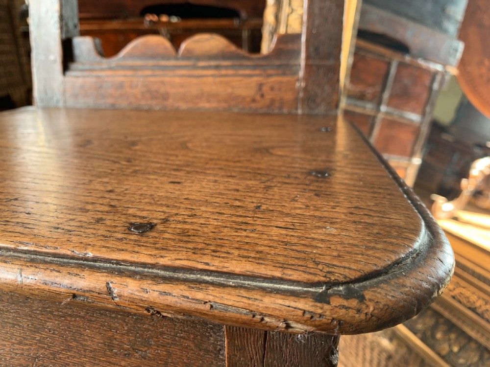 Pair of Oak back stools View V