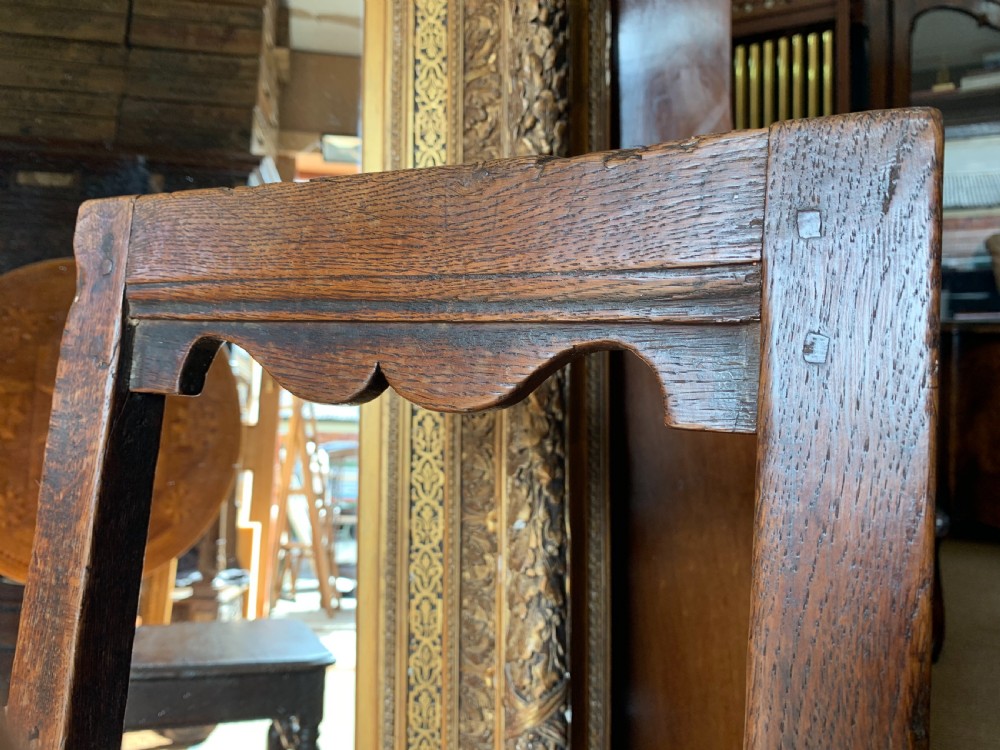 Pair of Oak back stools View VIII