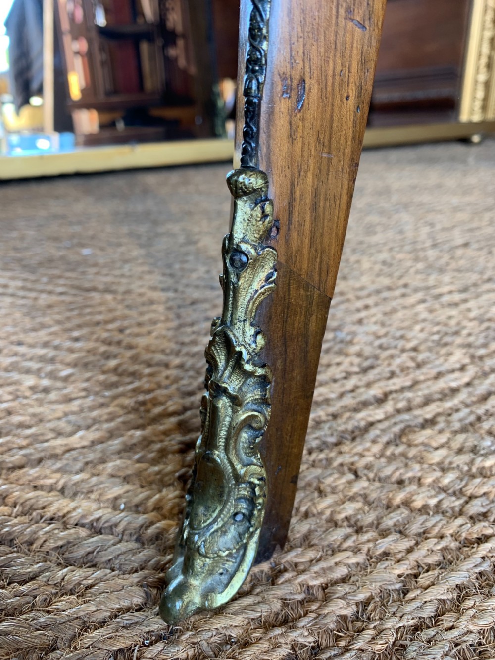 Nineteenth century inlaid Walnut table View IV