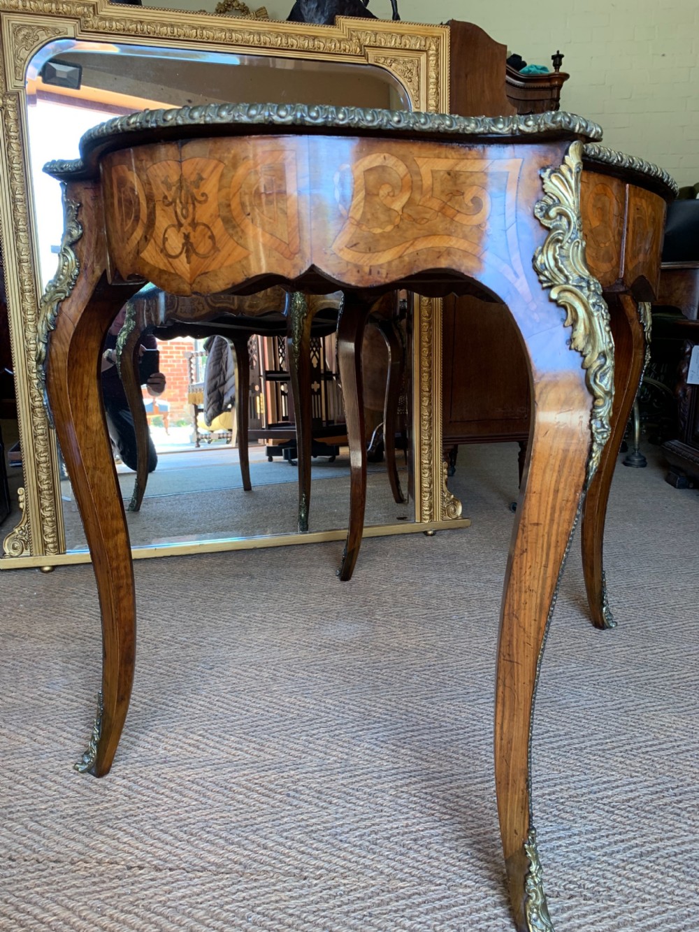 Nineteenth century inlaid Walnut table View VIII
