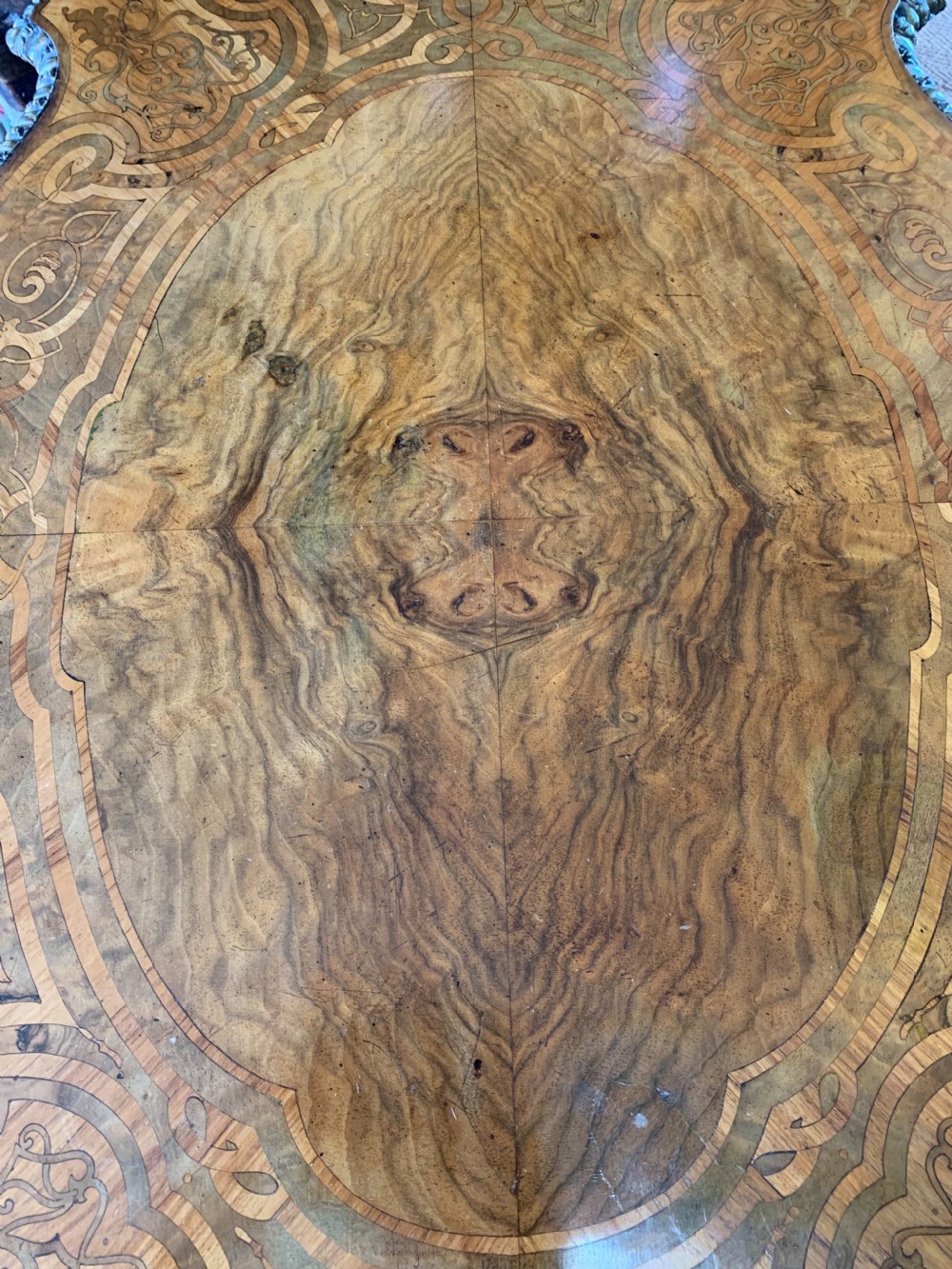 Nineteenth century inlaid Walnut table View X