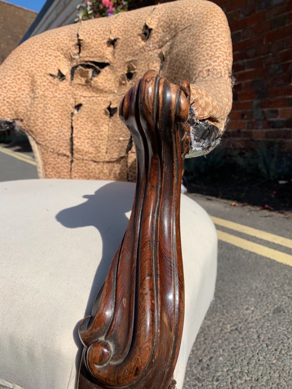 Victorian Rosewood armchair  View II