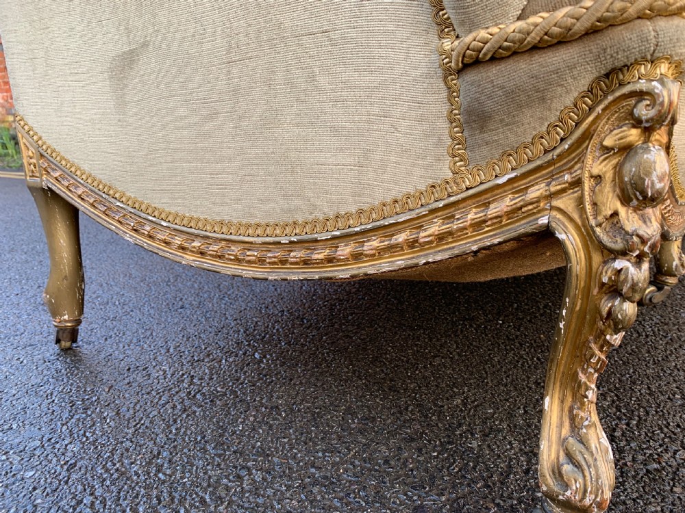 English giltwood sofa View V