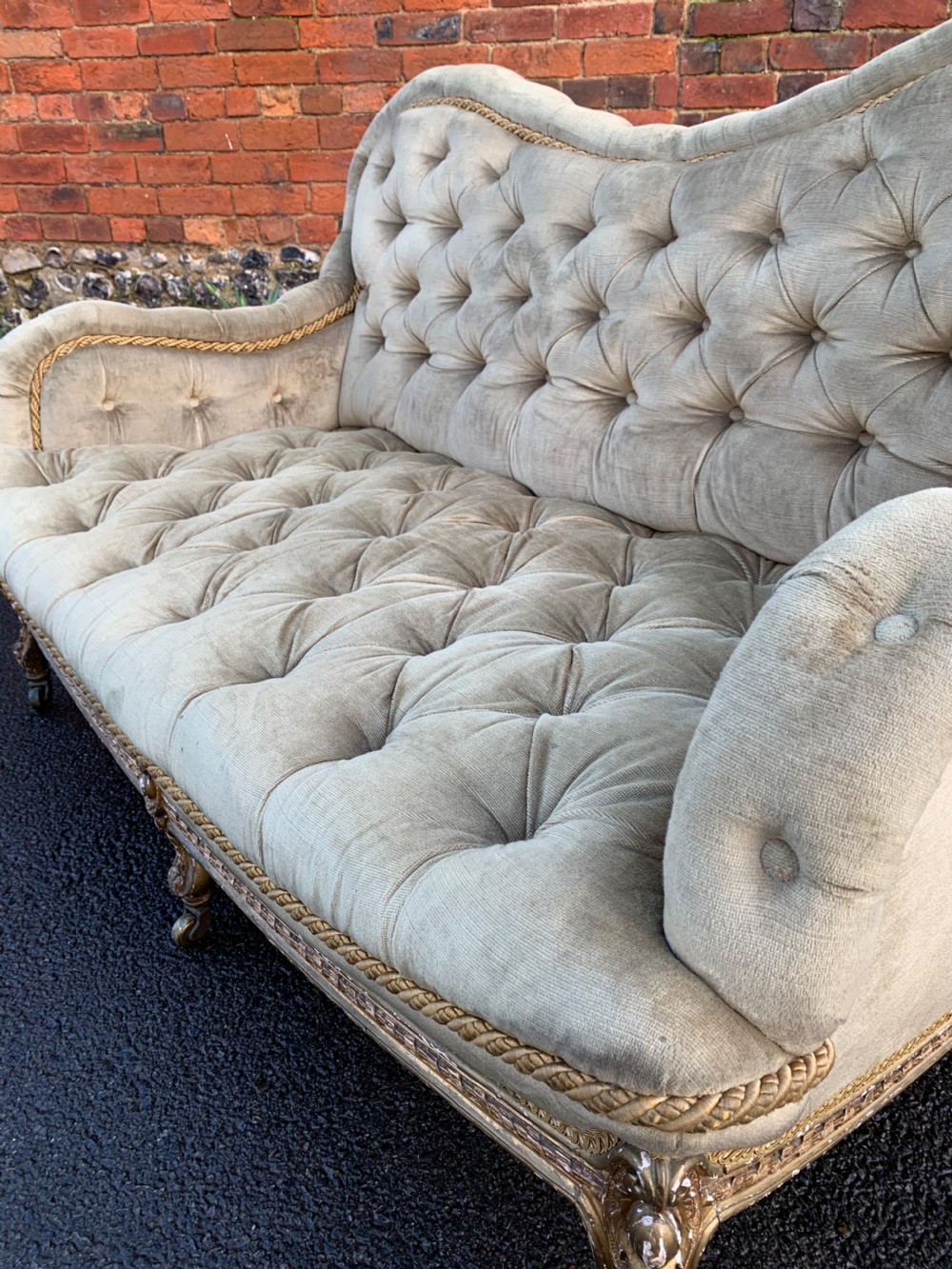 English giltwood sofa View VII