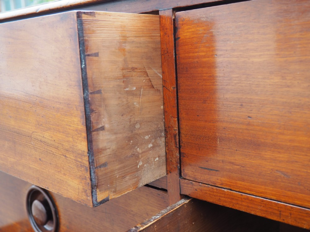 George III mahogany chest of eight drawers View VII