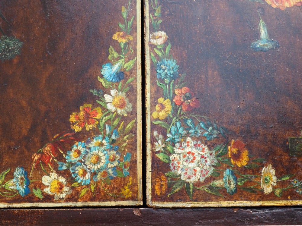 Decorative painted cabinet on stand View III