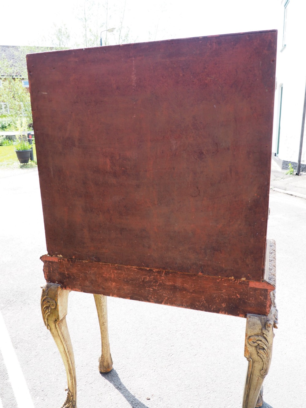 Decorative painted cabinet on stand View X