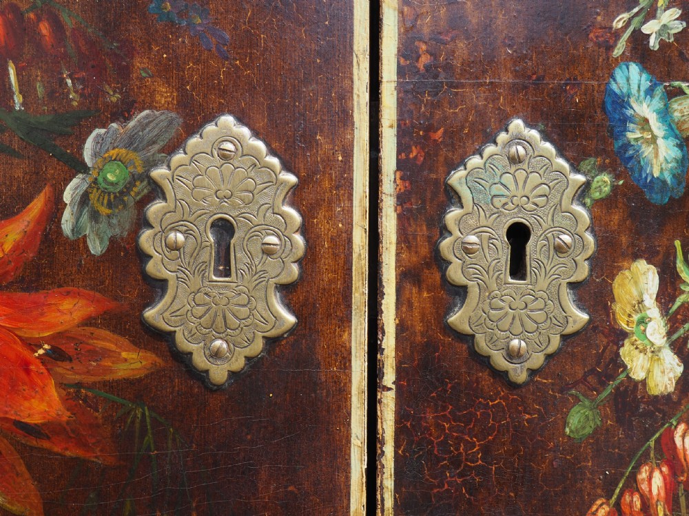 Decorative painted cabinet on stand View XIII