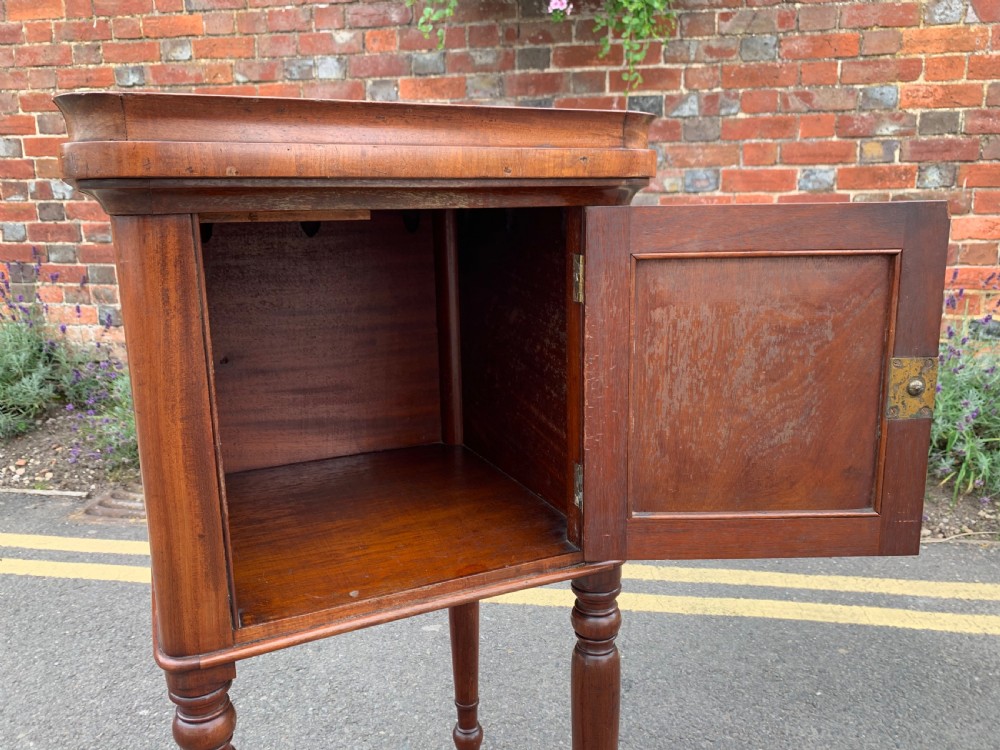 Nineteenth century mahogany bedside cupboard  View VIII