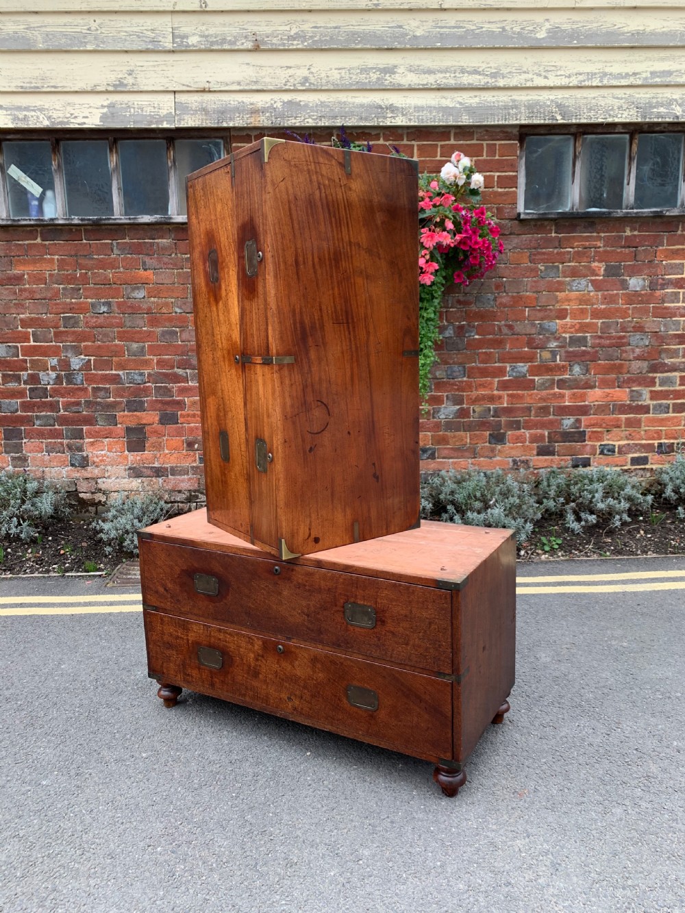 Mahogany military campaign chest  View VII