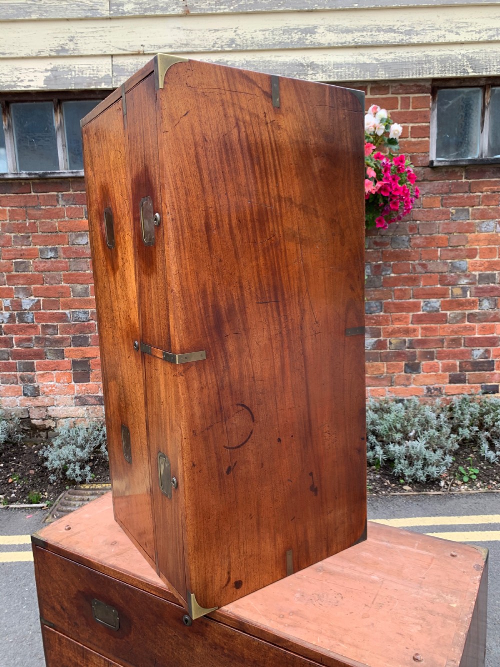 Mahogany military campaign chest  View XII