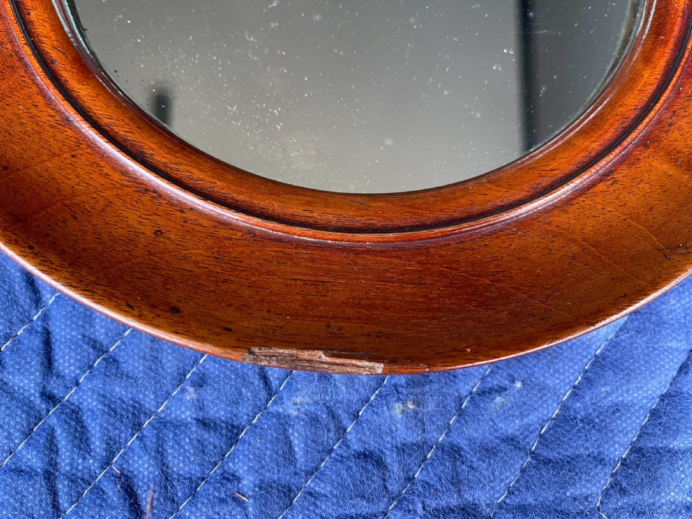 Pair of Victorian circular mirrors  View V