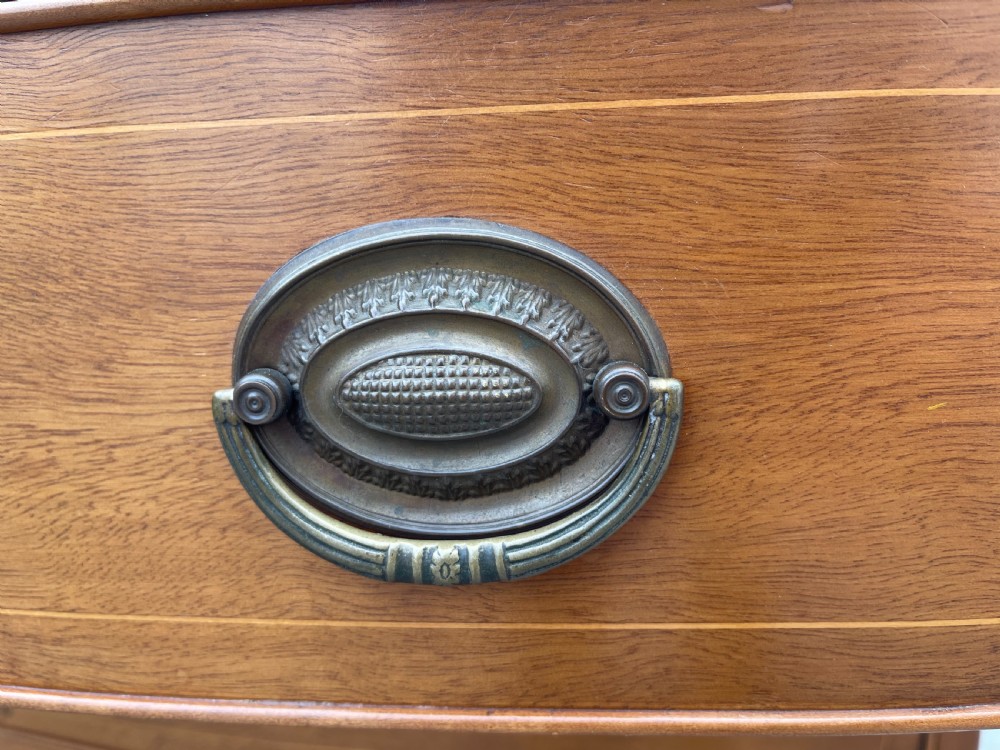 Nineteenth century bowfronted maple chest  View VII