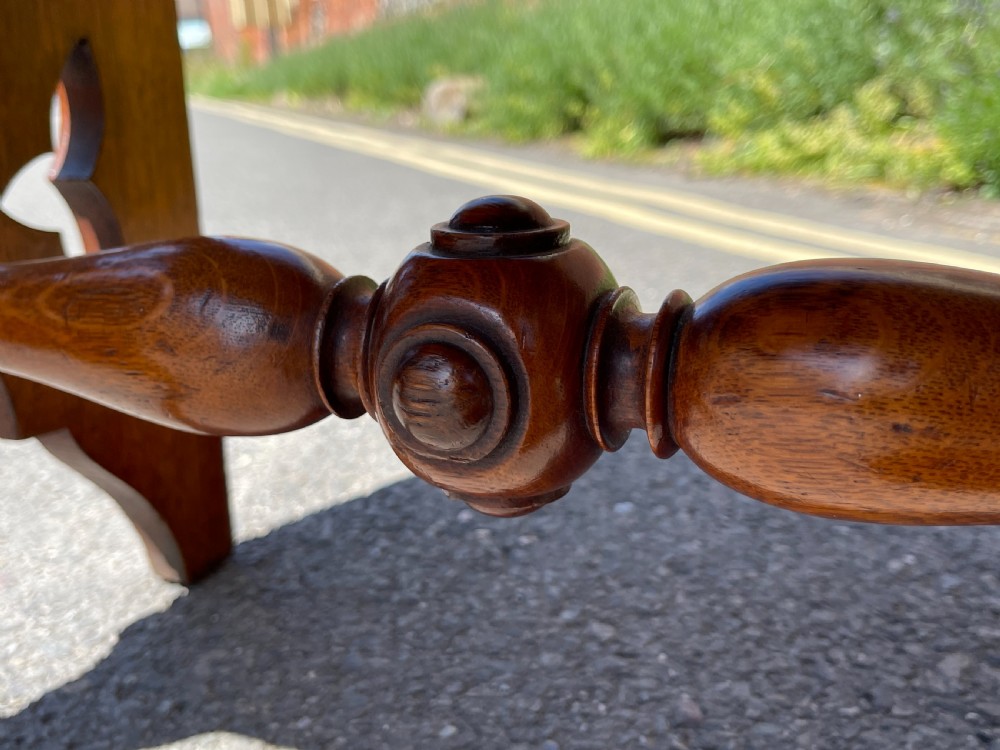 Pair of Oak hall chairs  View VI