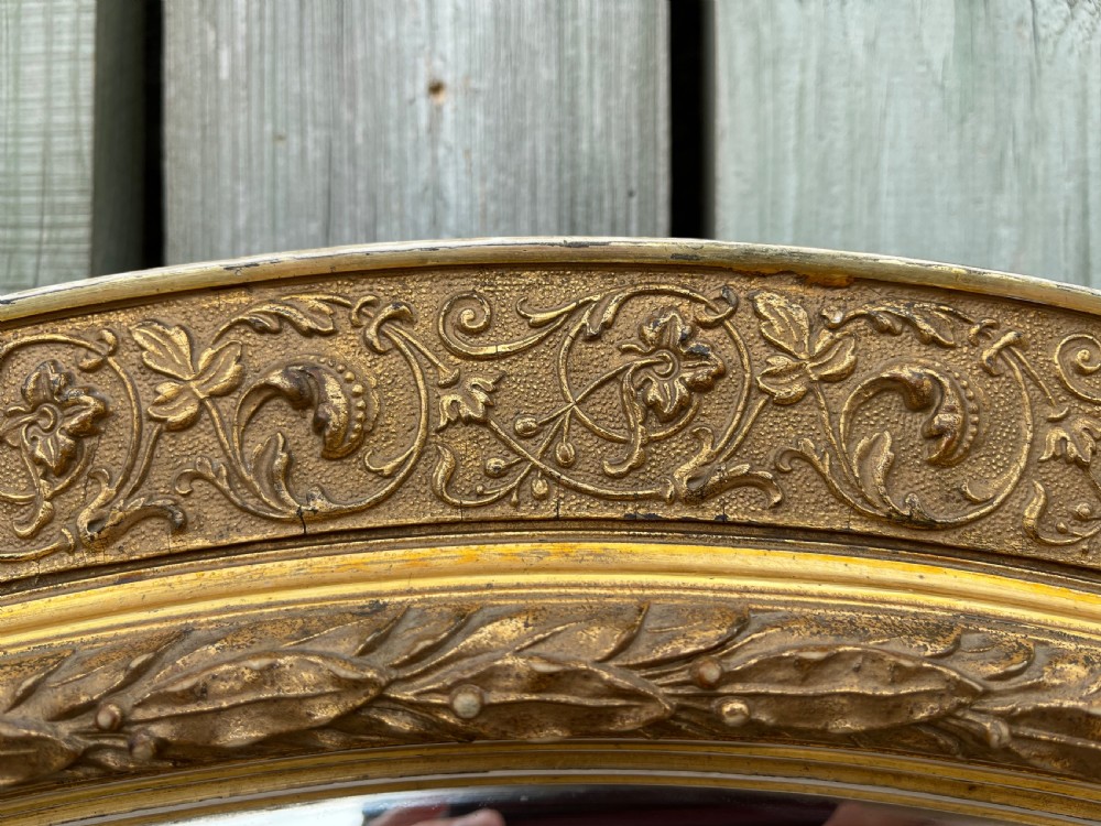 Large nineteenth century convex mirror  View II