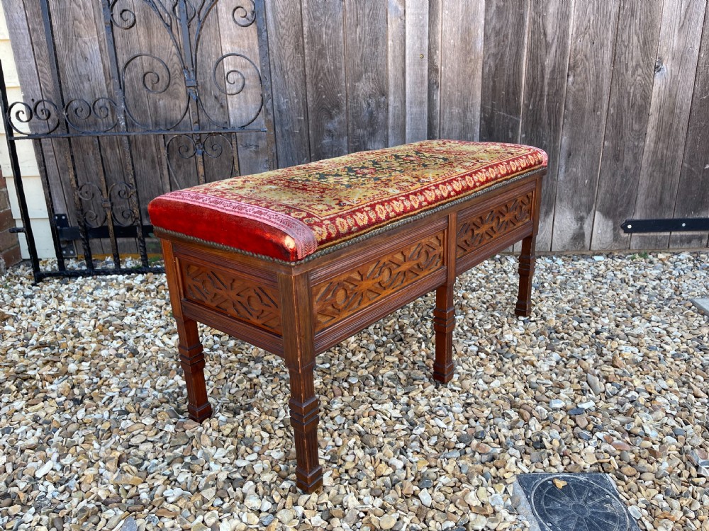 Mahogany duet stool  View V