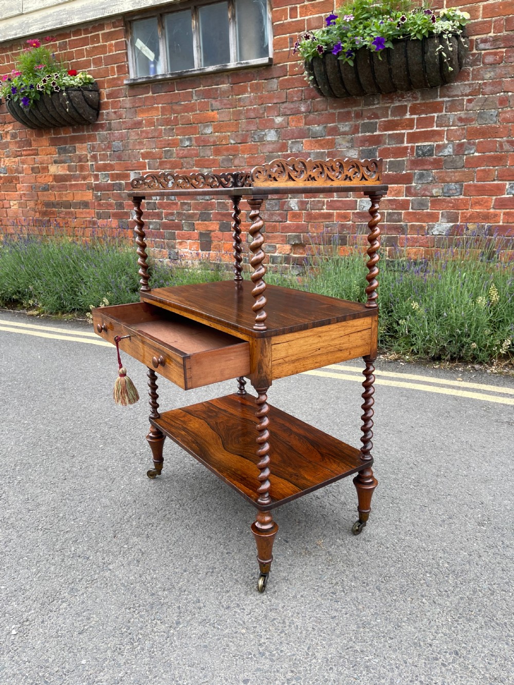Victorian rosewood etagere  View II