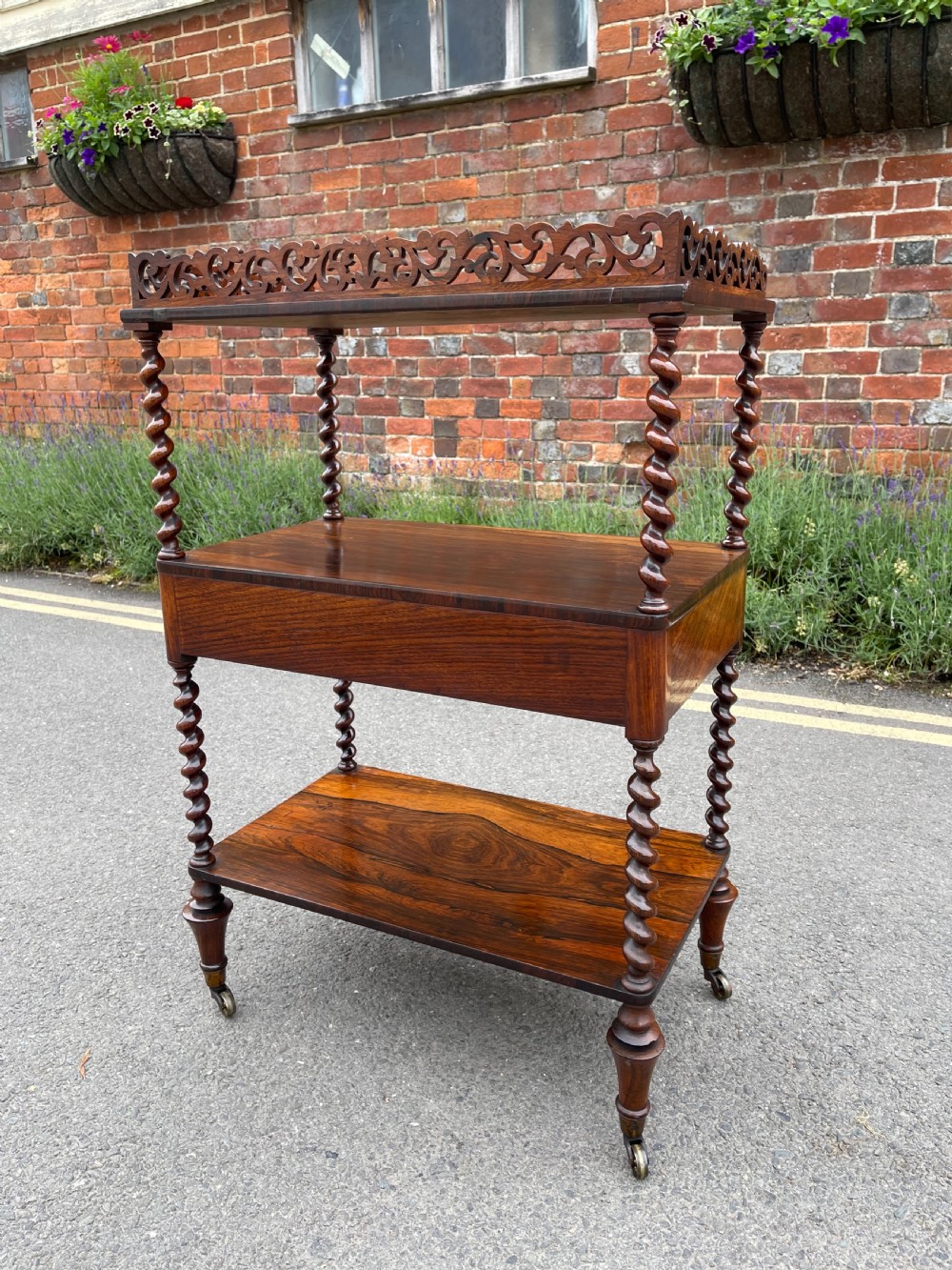 Victorian rosewood etagere  View V