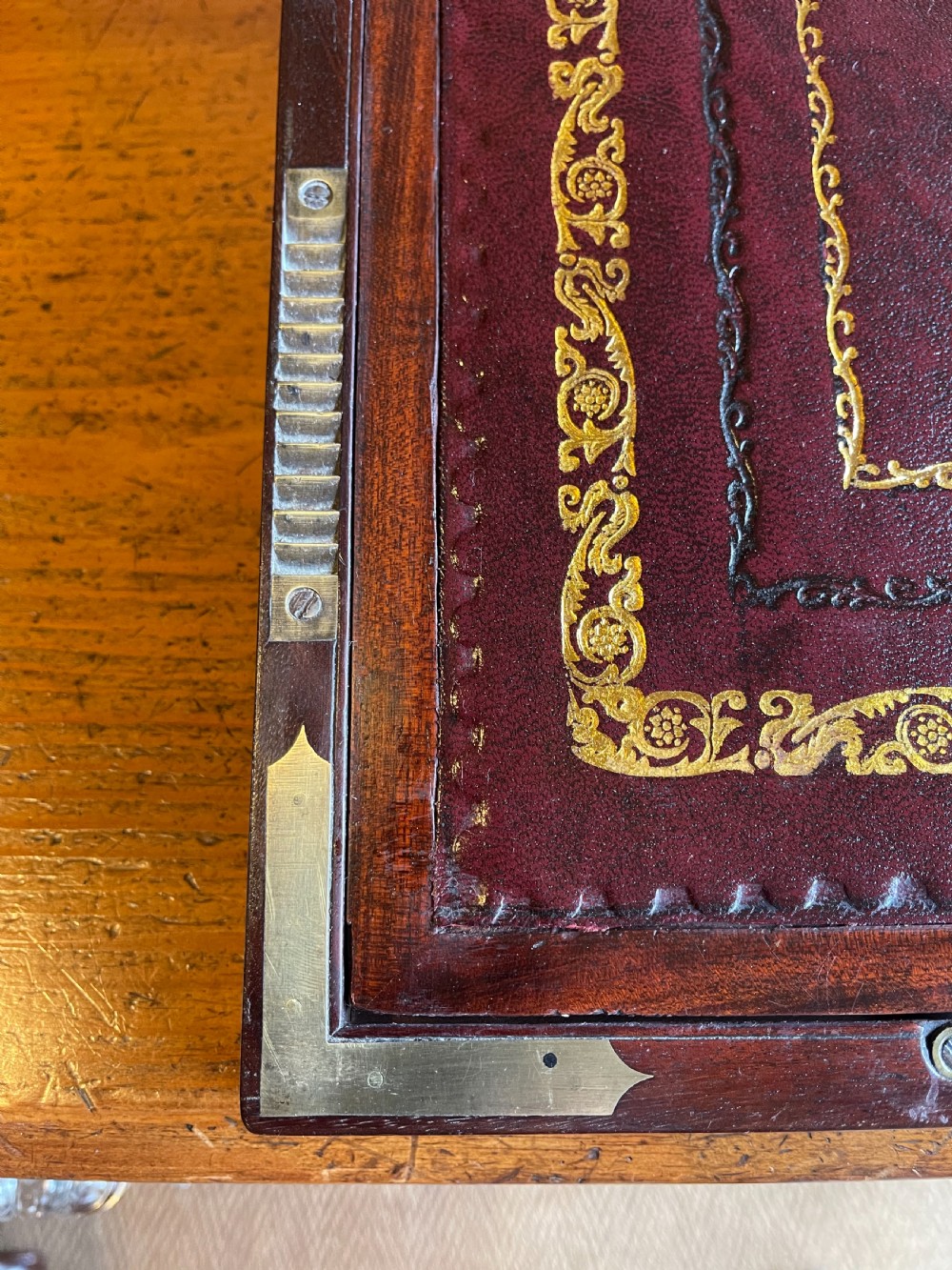Nineteenth century Mahogany writing slope  View II