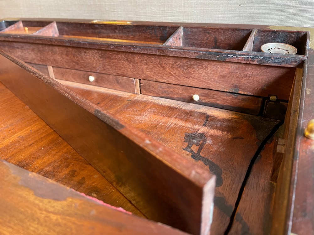 Nineteenth century Mahogany writing slope  View III