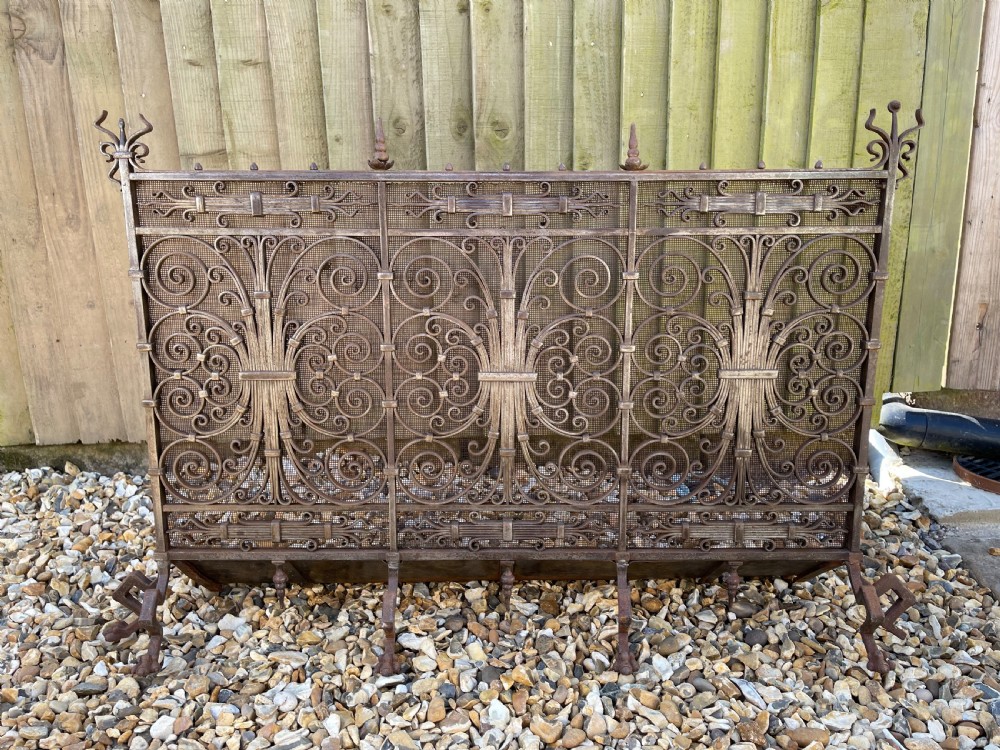 Steel fire guard 