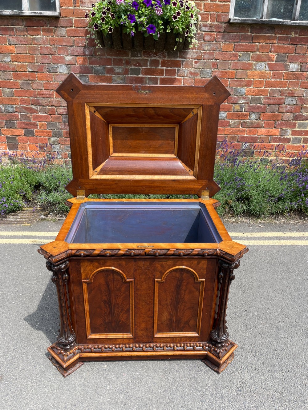 Fine large scale Victorian cellarette View II