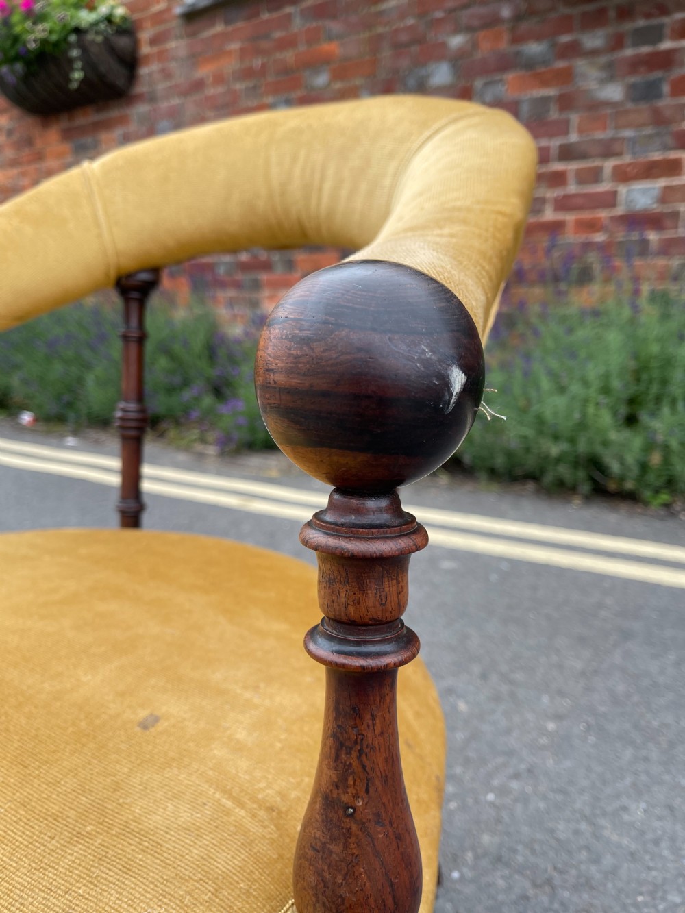 Early Victorian Rosewood armchair  View III