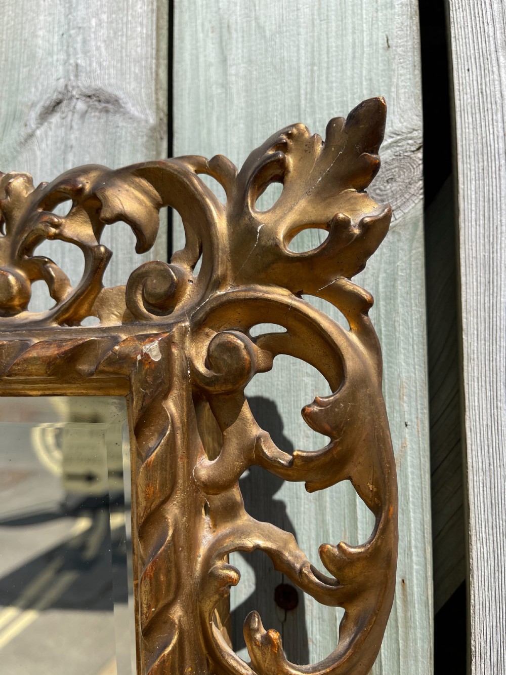 Florentine giltwood mirror  View II