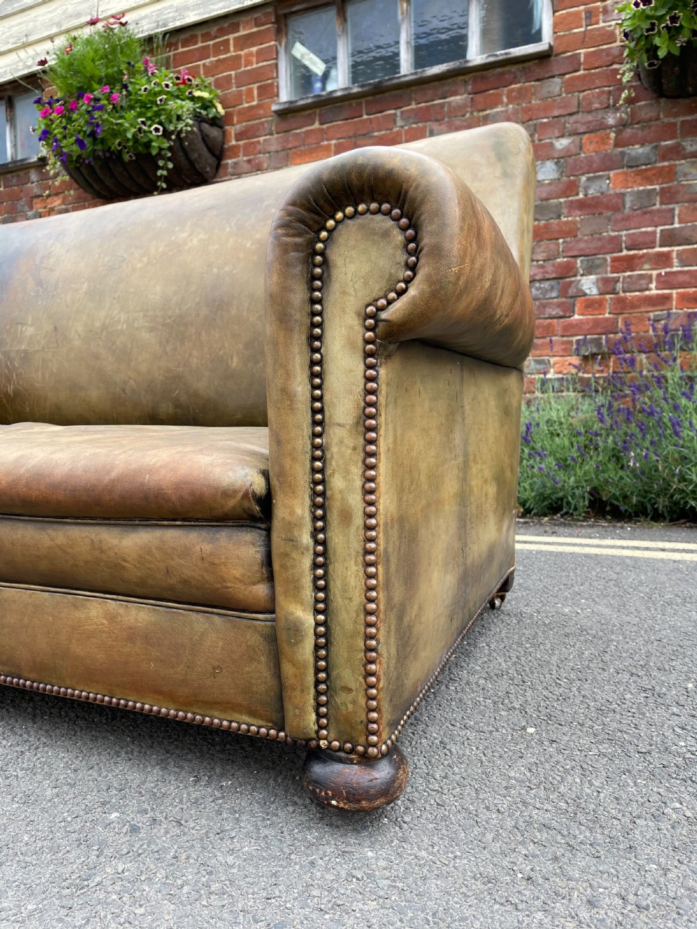 English leather sofa  View III