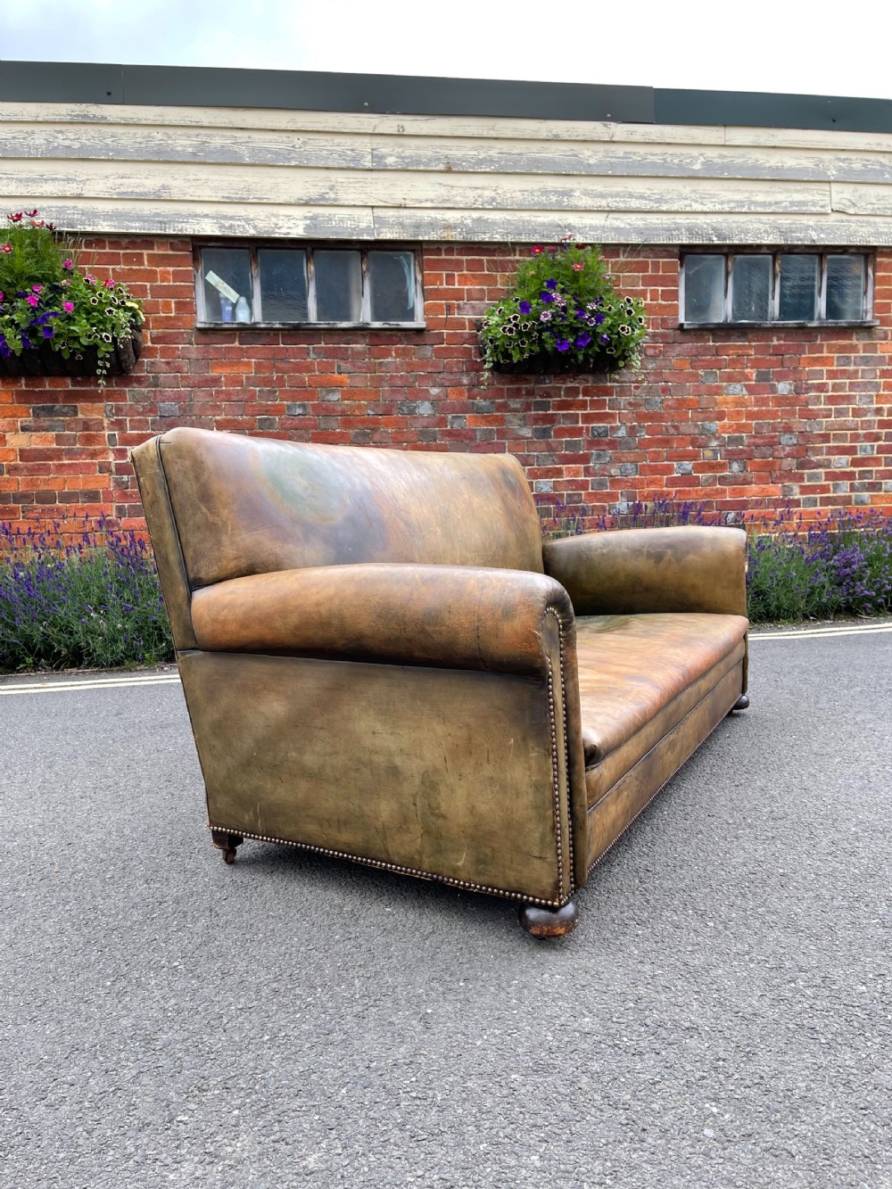 English leather sofa  View IV
