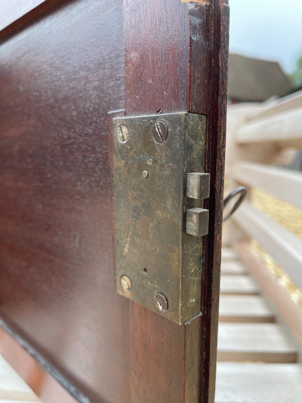 Georgian Mahogany table cabinet.  View III