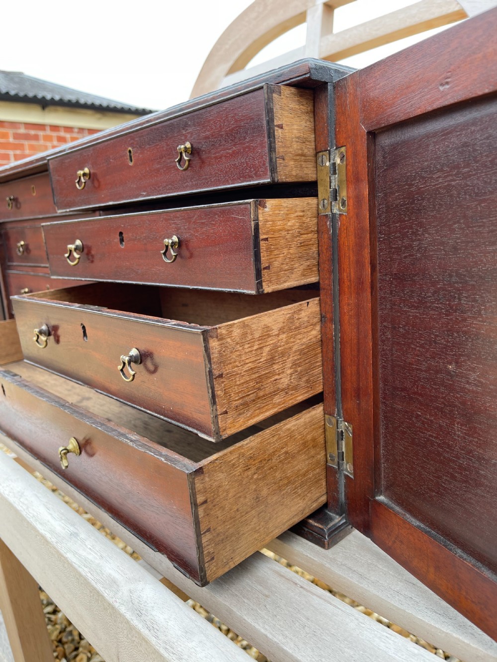 Georgian Mahogany table cabinet.  View V
