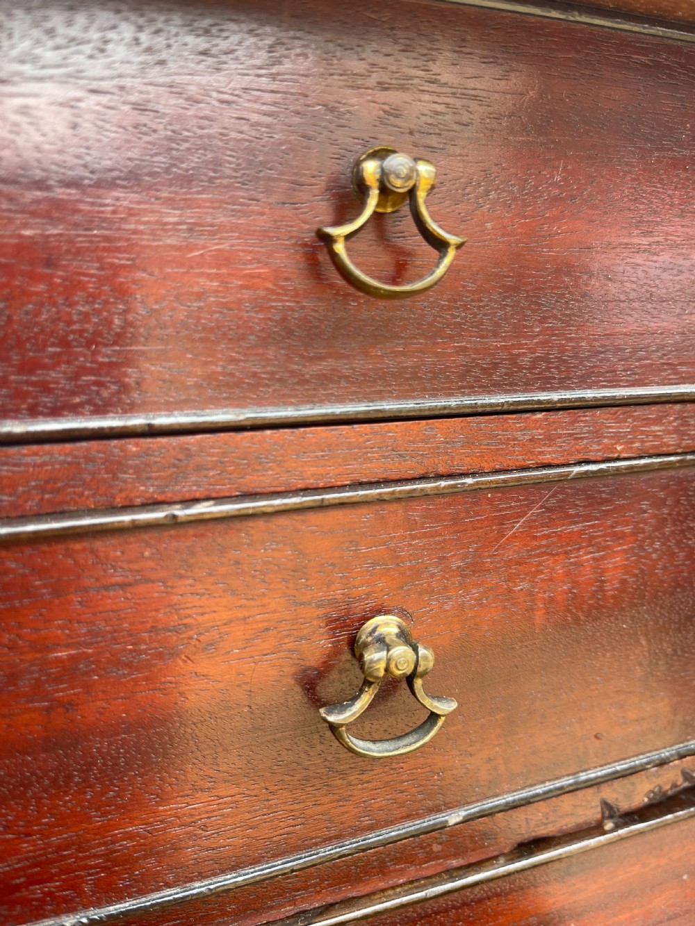 Georgian Mahogany table cabinet.  View VII