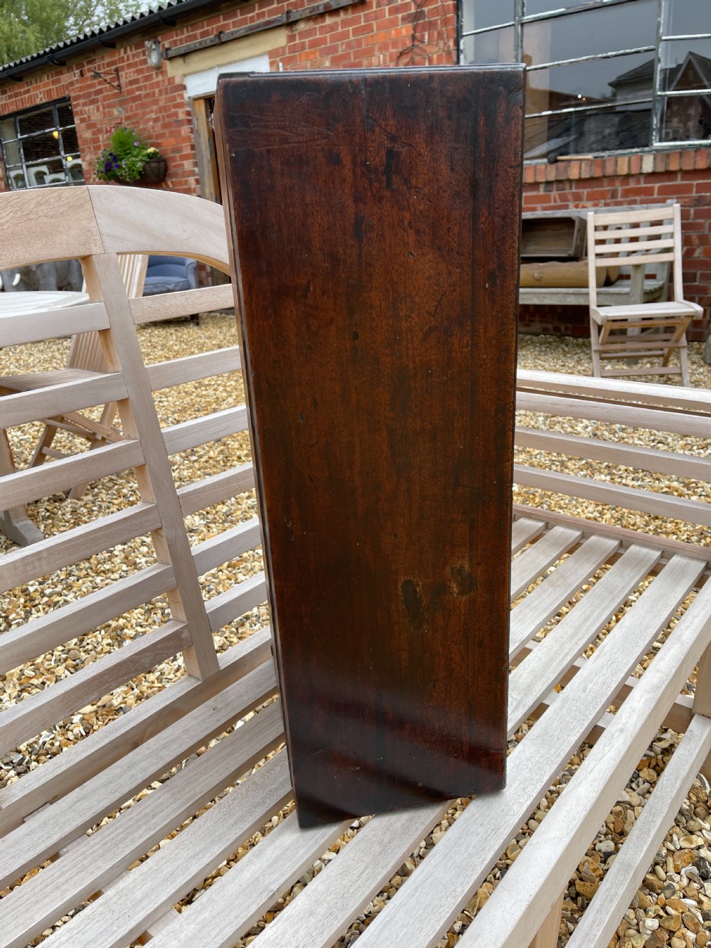 Georgian Mahogany table cabinet.  View IX