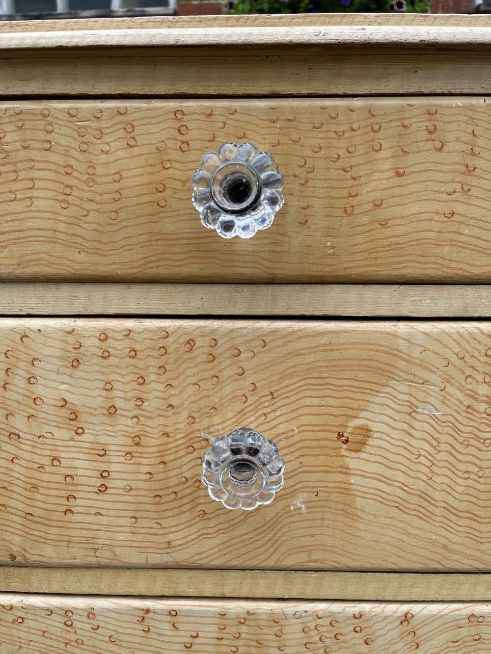 Victorian simulated Birdseye Maple chest  View V