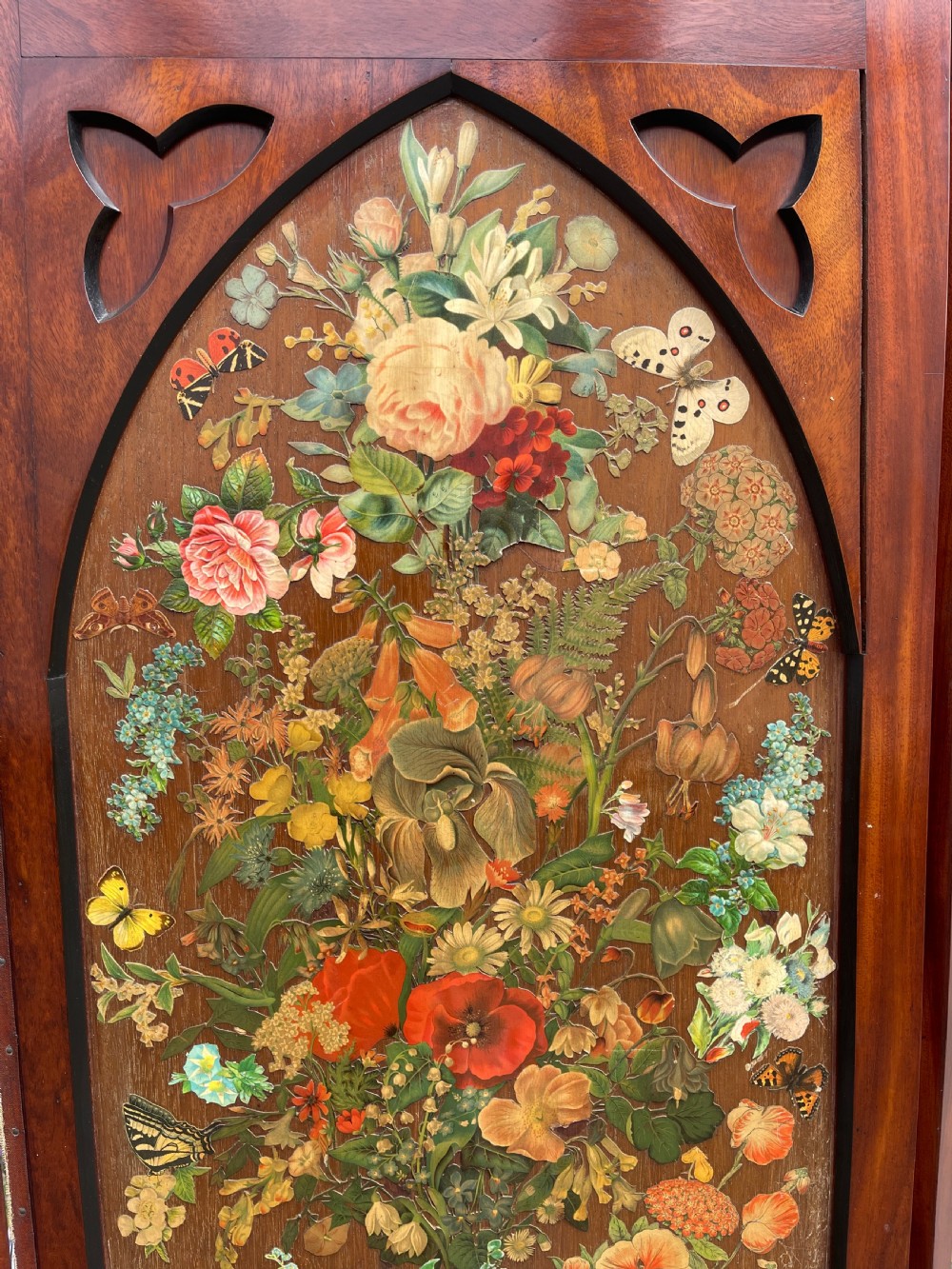 Nineteenth century decoupage screen  View VI